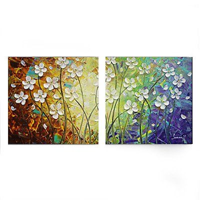 Flower Painting, Acrylic Flower Paintings, Bedroom Wall Art Painting, Modern Contemporary Paintings-Art Painting Canvas