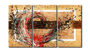 Acrylic Abstract Paintings for Living Room, 3 Piece Wall Painting, Modern Acrylic Paintings, Large Wall Art Paintings-Art Painting Canvas