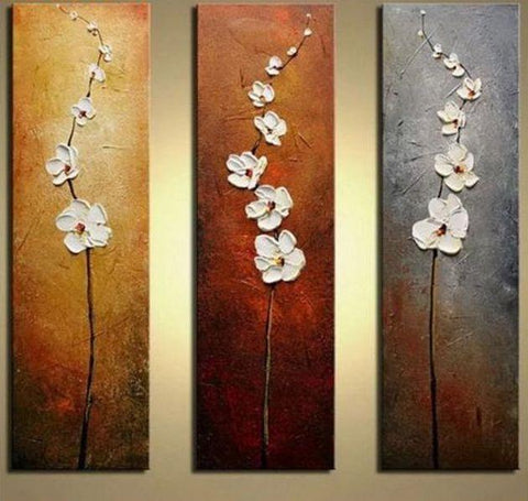 Acrylic Flower Paintings, Acrylic Wall Art Painting, Flower Abstract Painting, Dining Room Wall Art Ideas, Texture Painting, Acrylic Painting for Sale-Art Painting Canvas
