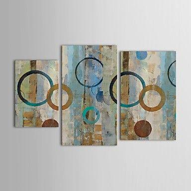 Modern Wall Art Paintings, 3 Piece Wall Art, Abstract Acrylic Paintings, Hand Painted Acrylic Paintings-Art Painting Canvas