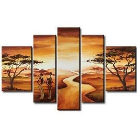 Large Wall Art Paintings, African Women Figure Painting, Bedroom Canvas Painting, Living Room Wall Art Ideas, Landscape Canvas Paintings, Buy Art Online-Art Painting Canvas
