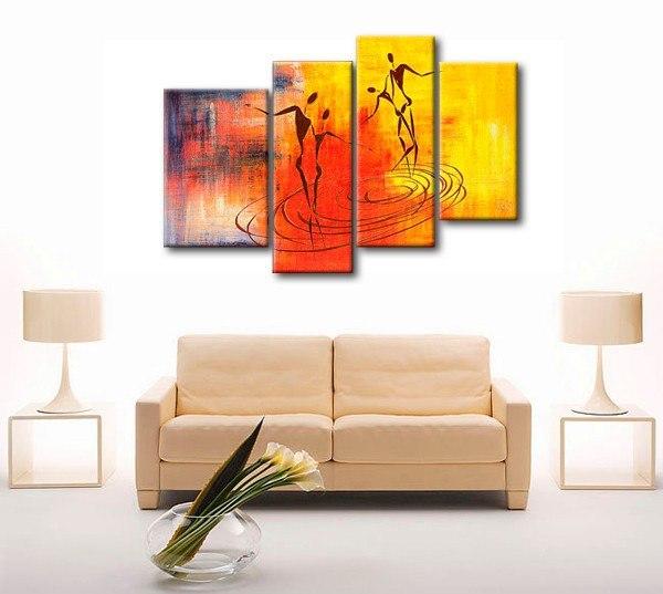 Abstract Painting of Love, Large Acrylic Painting, Abstract Painting on Canvas, Bedroom Wall Art Paintings, Simple Modern Art-Art Painting Canvas