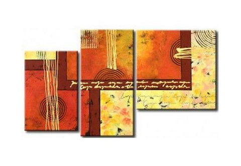 3 Piece Wall Art, Abstract Acrylic Paintings, Hand Painted Artwork, Acrylic Painting Abstract, Modern Wall Art Paintings-Art Painting Canvas