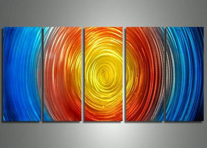 Acrylic Painting Abstract, Living Room Wall Art Paintings, Modern Contemporary Art, Colorful Lines-Art Painting Canvas