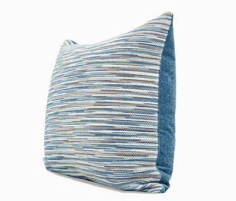 Abstract Blue Modern Sofa Pillows, Large Decorative Throw Pillows, Contemporary Square Modern Throw Pillows for Couch, Simple Throw Pillow for Interior Design-Art Painting Canvas