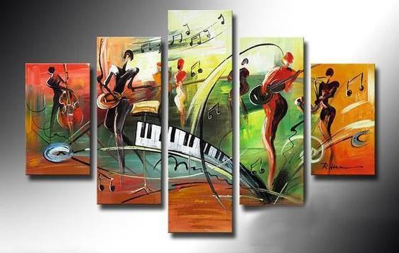 Music Painting, Modern Abstract Painting, Hand Painted Abstract Painting, Acrylic Painting on Canvas-Art Painting Canvas