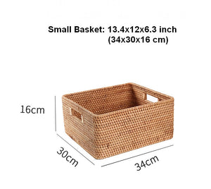 Large Storage Baskets for Bedroom, Storage Baskets for Bathroom, Rectangular Storage Baskets, Storage Baskets for Shelves-Art Painting Canvas