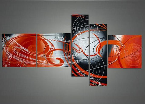 Colorful Lines, Bedroom Wall Art, Acrylic Painting, Modern Paintings, Contemporary Wall Art Painting-Art Painting Canvas