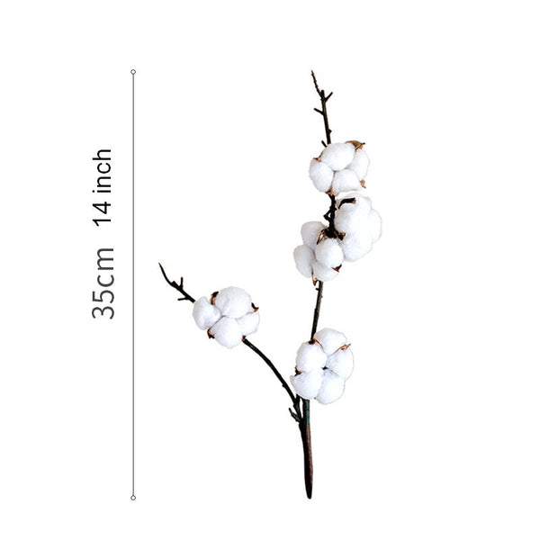 Cotton Branch, Table Centerpiece, Spring Artificial Floral for Dining Room, Bedroom Flower Arrangement Ideas, Simple Modern Flower Arrangement Ideas for Home Decoration-Art Painting Canvas
