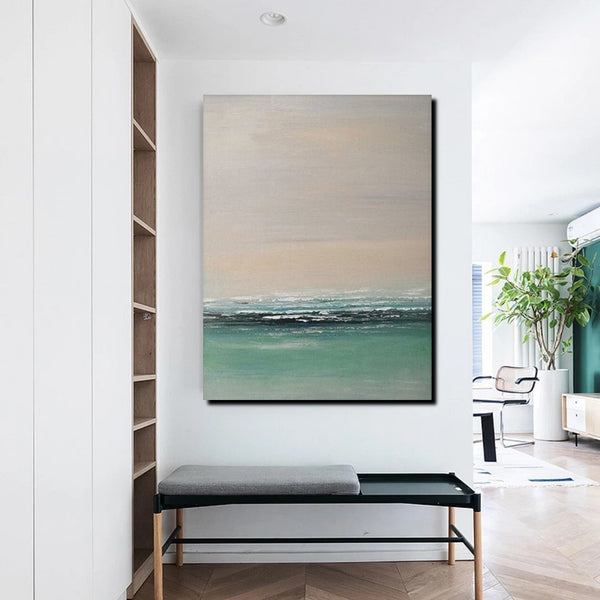 Original Landscape Painting, Seascape Canvas Painting, Living Room Wall Art Painting, Hand Painted Artwork, Large Original Paintings-Art Painting Canvas