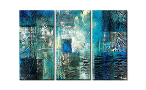 Texture Painting, Contemporary Art Painting, 3 Piece Wall Painting, Modern Acrylic Paintings, Bedroom Wall Art-Art Painting Canvas