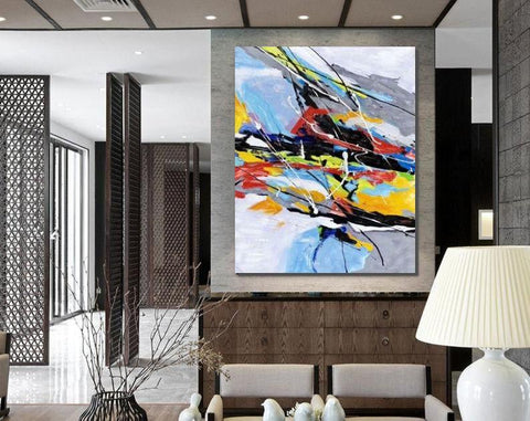 Wall Art Paintings, Hand Painted Acrylic Painting, Modern Abstract Painting, Extra Large Paintings for Living Room-Art Painting Canvas