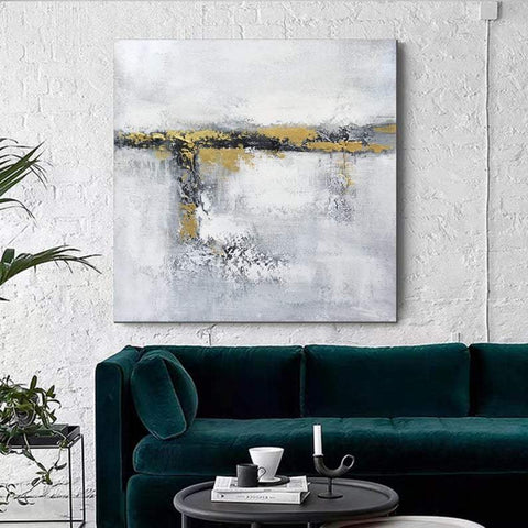 Acrylic Painting for Dining Room, Living Room Wall Painting, Contemporary Wall Painting, Modern Artwork, Large Canvas Painting-Art Painting Canvas