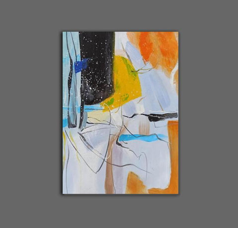 Acrylic Painting for Dining Room, Extra Large Wall Art Painting, Modern Contemporary Abstract Artwork-Art Painting Canvas