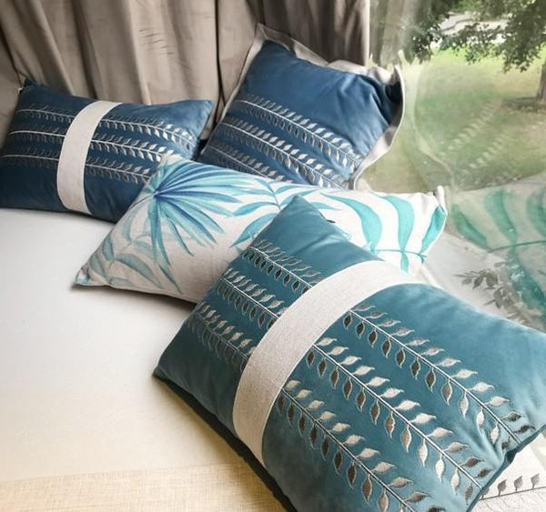 Contemporary Decorative Pillows, Modern Throw Pillows, Decorative Throw Pillows for Couch, Modern Sofa Pillows-Art Painting Canvas