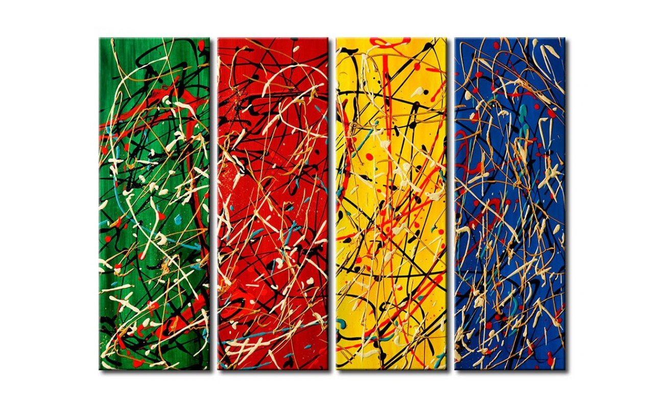 Dancing Lines, Abstract Contemporary Painting, Living Room Wall Paintings, Modern Wall Art Painting, Acrylic Painting Abstract-Art Painting Canvas