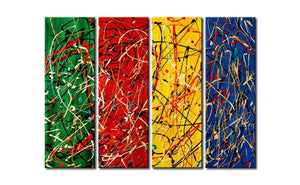 Dancing Lines, Abstract Contemporary Painting, Living Room Wall Paintings, Modern Wall Art Painting, Acrylic Painting Abstract-Art Painting Canvas