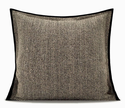 Large Grey Black Decorative Throw Pillows, Contemporary Square Modern Throw Pillows for Couch, Large Modern Sofa Pillows, Simple Throw Pillow for Interior Design-Art Painting Canvas