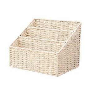 Woven Straw File Folder Racks, Storage File Folder, File Box-Art Painting Canvas