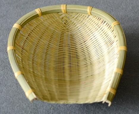 Natural Bamboo Stroage Basket, Kitchen Storage Basket, Woven Storage Baskets, Snacks Pantry Storage Basket, Set of 2-Art Painting Canvas