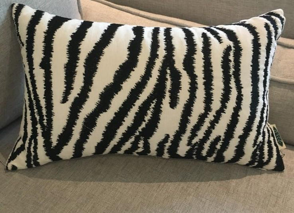Chenille Zebra Pillow Cover, Decorative Throw Pillow, Modern Sofa Pillows, Decorative Pillows for Car-Art Painting Canvas