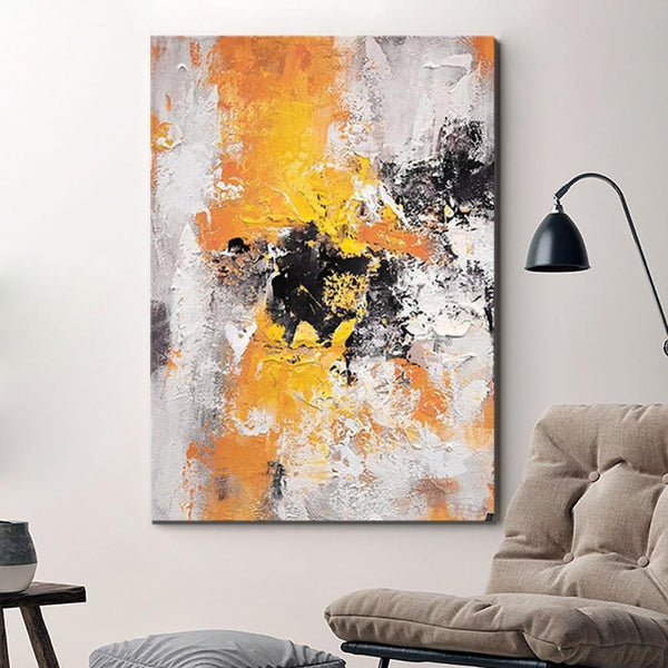 Abstract Acrylic Paintings for Living Room, Modern Contemporary Artwork, Buy Paintings Online, Heavy Texture Canvas Art-Art Painting Canvas