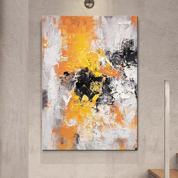 Abstract Acrylic Paintings for Living Room, Modern Contemporary Artwork, Buy Paintings Online, Heavy Texture Canvas Art-Art Painting Canvas