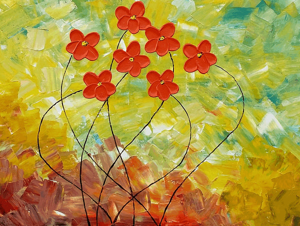 Oil Painting, Flower Painting, Original Painting, Canvas Wall Art, Abstract Wall Art, Wall Art, Extra Large Painting, Living Room Wall Art-Art Painting Canvas