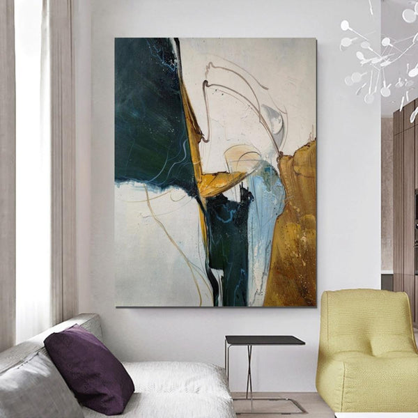 Large Abstract Paintings on Canvas, Hand Painted Canvas Art, Acrylic Paintings for Living Room, Large Painting for Sale-Art Painting Canvas
