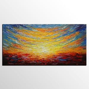 Canvas Art, Abstract Painting, Landscape Painting, Canvas Art, Custom Extra Large Wall Art-Art Painting Canvas
