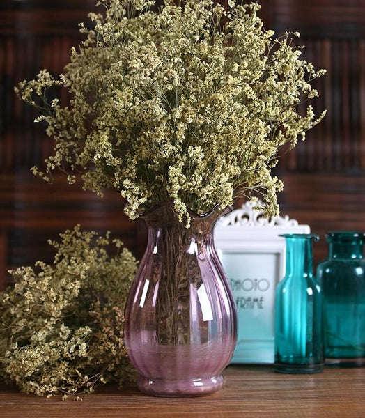 Decorative Grass, Floral arrangements, bouquets, dried crystal flowers, dried grass-Art Painting Canvas