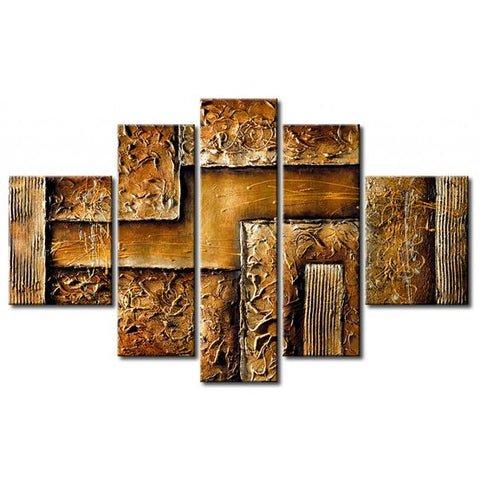 Texture Painting, Acrylic Modern Paintings, Paintings for Living Room, 5 Piece Wall Art, Painting for Sale-Art Painting Canvas