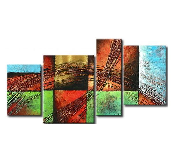 Contemporary Wall Art Painting, Abstract Painting Acrylic, Living Room Wall Paintings, Texture Wall Art-Art Painting Canvas