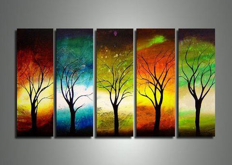 Large Acrylic Painting, Tree of Life Painting, Living Room Wall Art Paintings, Modern Contemporary Art, Tree Paintings-Art Painting Canvas