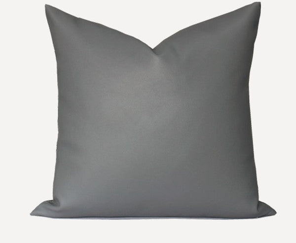 Large Modern Throw Pillows, Decorative Throw Pillow for Couch, Blue Grey Modern Sofa Pillows, Decorative Throw Pillows for Living Room, Large Square Pillows-Art Painting Canvas