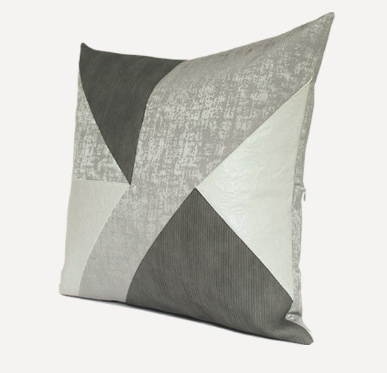 Simple Modern Pillows for Living Room, Grey Decorative Pillows for Couch, Modern Sofa Pillows, Modern Sofa Pillows, Contemporary Geometric Pillows-Art Painting Canvas