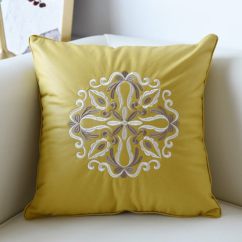 Modern Throw Pillows, Decorative Flower Pattern Throw Pillows for Couch, Contemporary Decorative Pillows, Modern Sofa Pillows-Art Painting Canvas