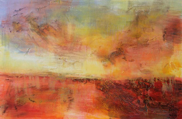 Original Artwork, Family Wall Decor, Canvas Painting, Painting Abstract, Contemporary Art, Landscape Oil Painting, Living Room Wall Art-Art Painting Canvas