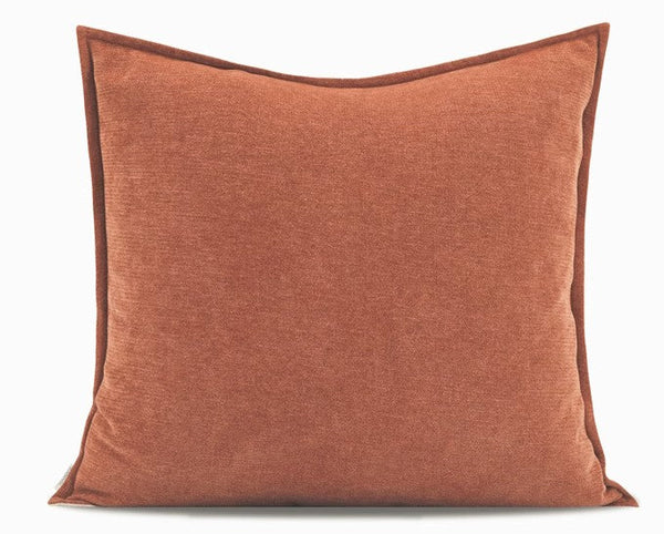 Throw Pillow for Interior Design, Modern Decorative Throw Pillows, Orange Geometric Sofa Pillows, Contemporary Square Modern Throw Pillows for Couch-Art Painting Canvas