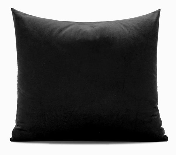 Simple Throw Pillow for Interior Design, Large Modern Sofa Pillow Covers, Black Abstract Contemporary Square Modern Throw Pillows for Couch-Art Painting Canvas