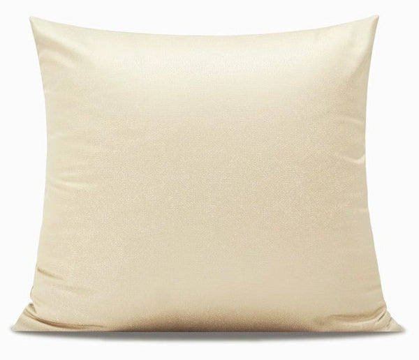 Golden Color Throw Pillow for Interior Design, Modern Decorative Throw Pillows, Modern Sofa Pillows, Contemporary Square Modern Throw Pillows for Couch-Art Painting Canvas