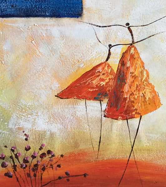 Acrylic Painting for Sale, Modern Wall Art Ideas, Contemporary Painting, Ballet Dancer Paintings, Paintings for Dining Room, Abstract Acrylic Painting-Art Painting Canvas