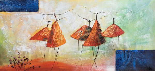 Acrylic Painting for Sale, Modern Wall Art Ideas, Contemporary Painting, Ballet Dancer Paintings, Paintings for Dining Room, Abstract Acrylic Painting-Art Painting Canvas
