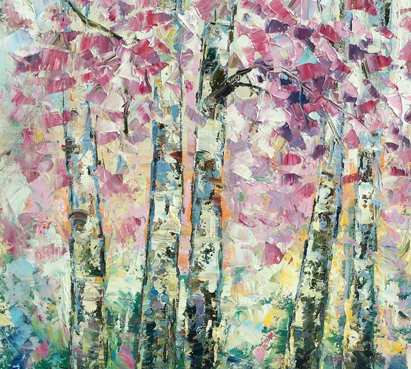 Landscape Oil Paintings, Autumn Tree Painting, Oil Painting on Canvas, Custom Original Painting for Sale-Art Painting Canvas