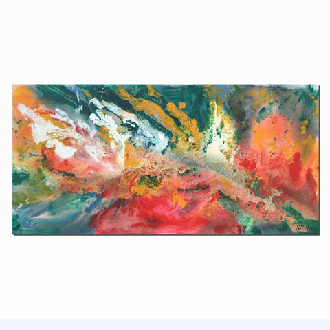 Abstract Painting, Modern Art, Original Artwork, Abstract Canvas Art, Kitchen Wall Decor, Abstract Art, Large Oil Painting, Ready to Hang-Art Painting Canvas