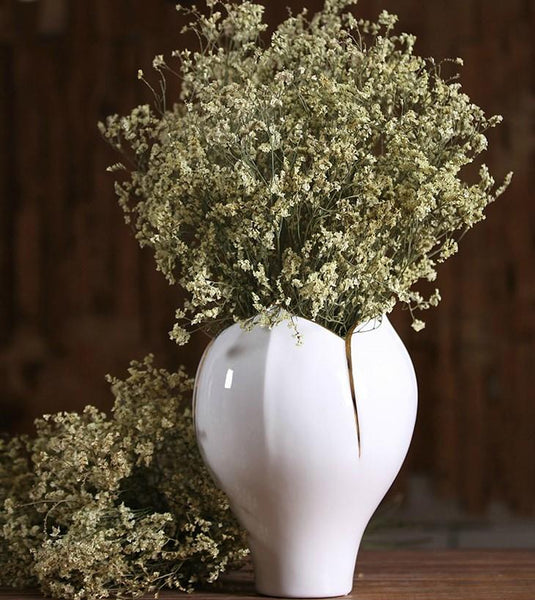 Decorative Grass, Floral arrangements, bouquets, dried crystal flowers, dried grass-Art Painting Canvas