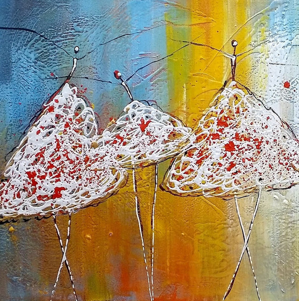 Original Abstract Painting, Ballet Dancer Painting, Simple Modern Art, Contemporary Wall Art Painting, Bedroom Painting, Simple Abstract Painting-Art Painting Canvas