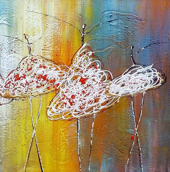 Original Abstract Painting, Ballet Dancer Painting, Simple Modern Art, Contemporary Wall Art Painting, Bedroom Painting, Simple Abstract Painting-Art Painting Canvas