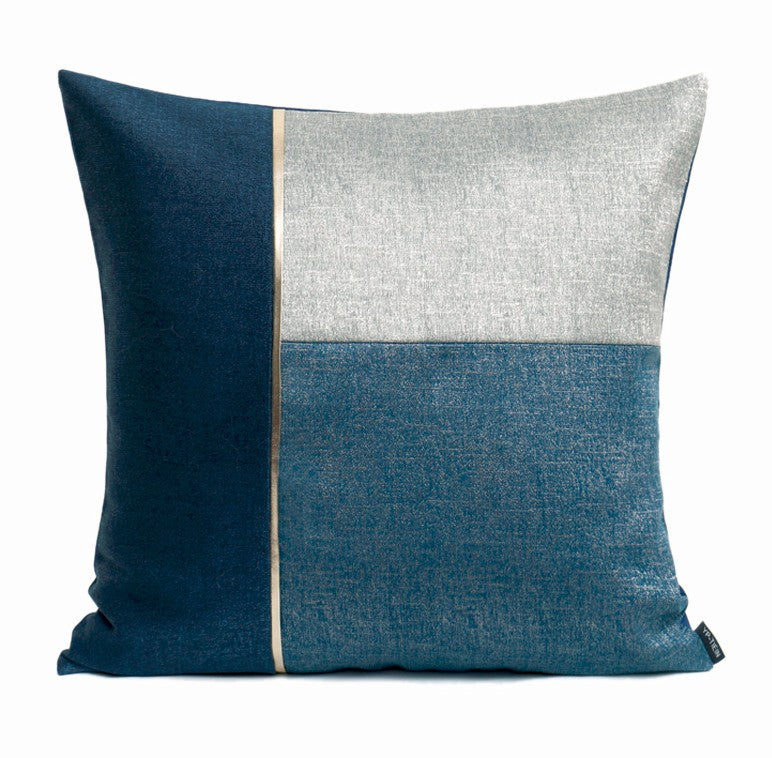 Decorative Modern Sofa Pillows, Blue Modern Throw Pillows, Large Modern Pillows for Living Room, Modern Throw Pillows for Couch-Art Painting Canvas