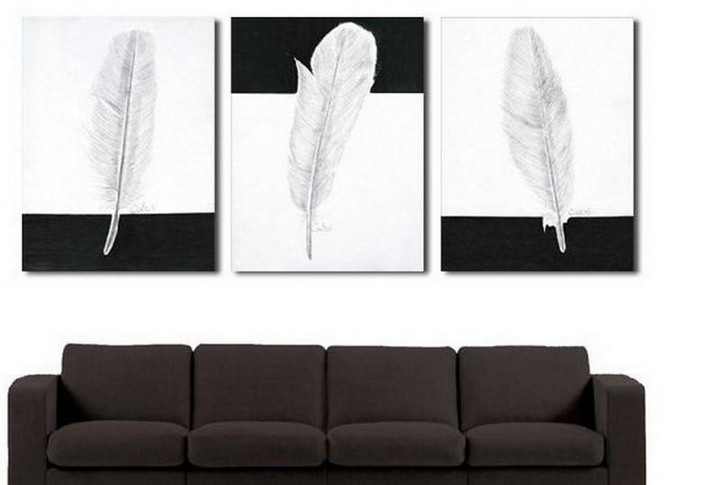 Canvas Painting, Abstract Painting, Living Room Wall Art, Modern Art, 3 Piece Wall Art, Abstract Painting, Black and White Art-Art Painting Canvas